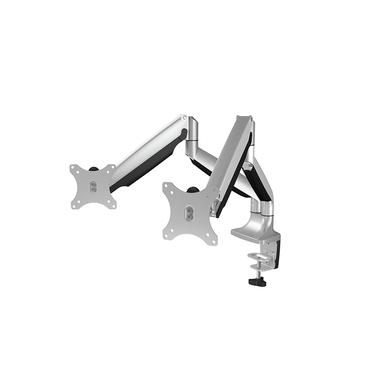 ICY BOX IB-MS504-T monteringssats - justerbar arm - f&ouml;r 2 monitorer - svart, silver