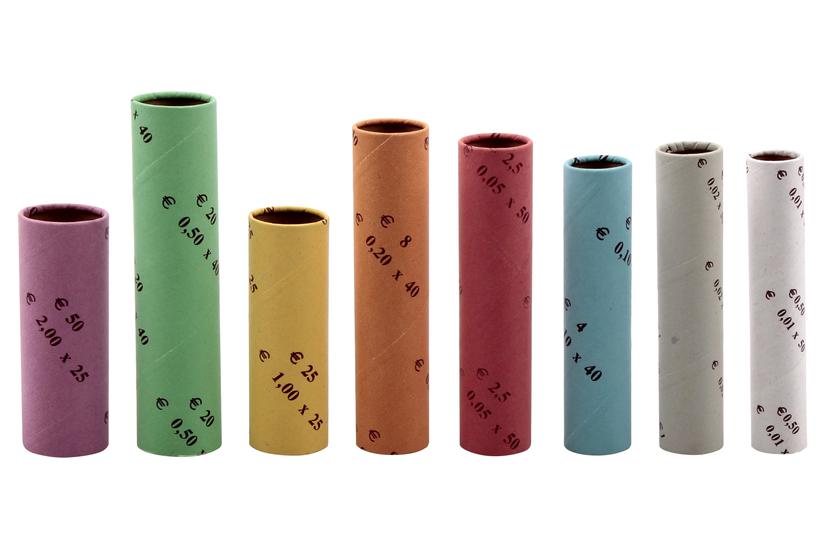 Olympia pappersrullar f&ouml;r mynt, 10-pack.