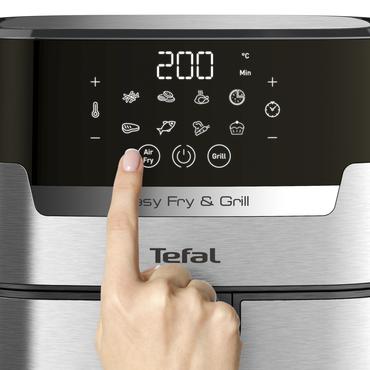 Tefal Easy Fry & Grill EY505D Enkelt 4,2 L Enkeltstående 1550 W Varmluftsteger Rustfrit stål