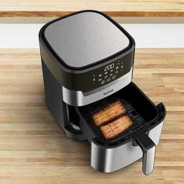 Tefal Easy Fry & Grill EY505D Enkelt 4,2 L Enkeltstående 1550 W Varmluftsteger Rustfrit stål