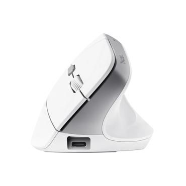 Trust Bayo II - vertikal mus - 2.4 GHz - vit