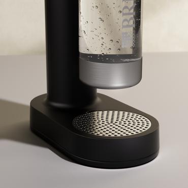 Brita SodaONE Plast, Rustfrit stål Sort