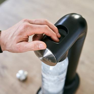 Brita SodaONE Plast, Rustfrit stål Sort