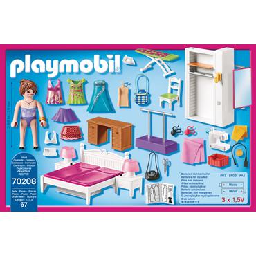 Playmobil Dollhouse - Bedroom with Sewing Corner - byggsats
