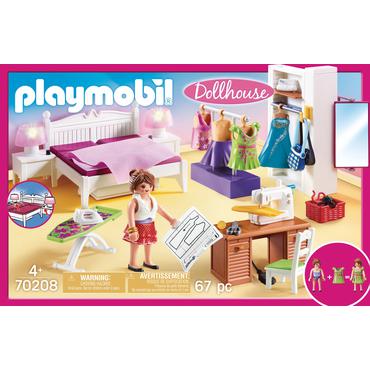 Playmobil Dollhouse - Bedroom with Sewing Corner - byggsats