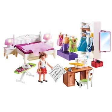 Playmobil Dollhouse - Bedroom with Sewing Corner - byggsats