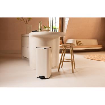 Brabantia Bo Pedal Bin 30 L Rektangulær Stål Beige
