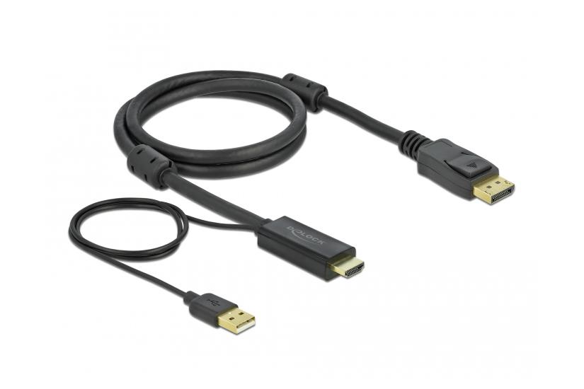 Delock kabel för video / ljud - DisplayPort / HDMI - 1 m