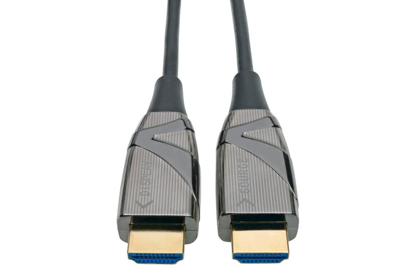 Eaton Tripp Lite Series 4K HDMI Fiber Active Optical Cable (AOC) - 4K 60 Hz, HDR, 4:4:4 (M/M), 5 m (16 ft.) - HDMI-kabel - 5 m
