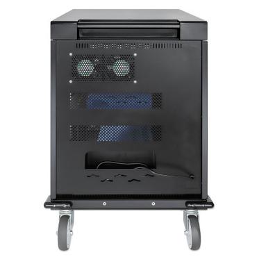 Manhattan 180948 administration af bærbar enhed - vogn & kabinet Bærbar enhedsadministrationsvogn Sort