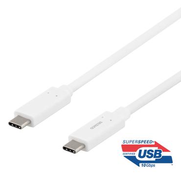 DELTACO USBC-1126M - USB typ C-kabel - 24 pin USB-C till 24 pin USB-C - 50 cm