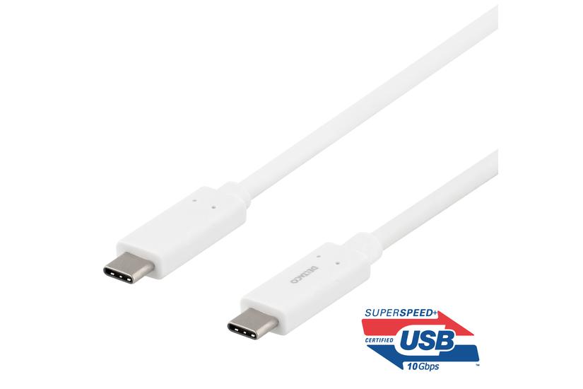 DELTACO USBC-1126M - USB typ C-kabel - 24 pin USB-C till 24 pin USB-C - 50 cm