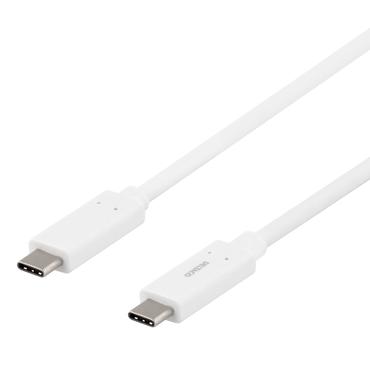 DELTACO USBC-1126M - USB typ C-kabel - 24 pin USB-C till 24 pin USB-C - 50 cm