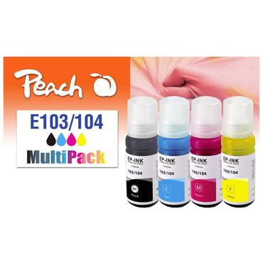 Peach Patrone Epson 103/104 MultiPack bk,c,m,y remanufactured