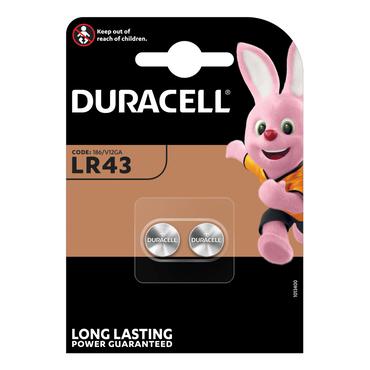 Duracell Electronics batteri - 2 x LR43 - Alkalisk
