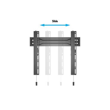 Multibrackets M VESA Wallmount Super Slim Fixed 400 MAX konsol - f&ouml;r platt panel - skiffersvart