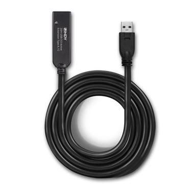 Lindy 10m USB 3.0 Aktivverl&auml;ngerung Typ A an C 10m Verl&auml;ngerung f&uuml;r ein USB Typ C Ger&auml;t an einem USB Typ A Computer (43376)