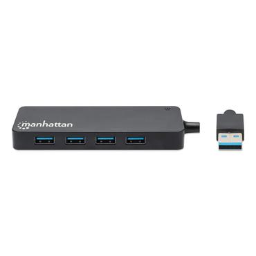 Manhattan 164900 interface hub USB 3.2 Gen 1 (3.1 Gen 1) Type-A 5000 Mbit/s Sort