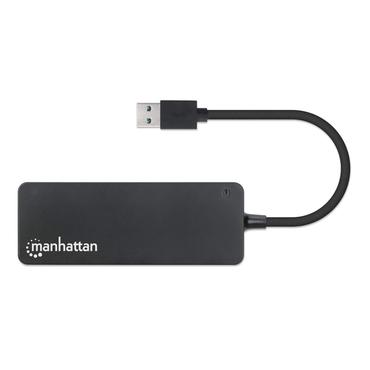 Manhattan 164900 interface hub USB 3.2 Gen 1 (3.1 Gen 1) Type-A 5000 Mbit/s Sort