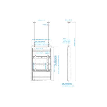 Multibrackets M Pro Series h&ouml;lje - liten - f&ouml;r platt panel - h&ouml;g ljusstyrka - svart (RAL 9005)