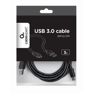 Cablexpert - USB typ C-kabel - 24 pin USB-C till USB - 3 m