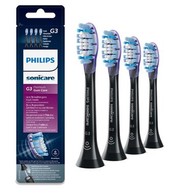 Philips Sonicare G3 Premium HX9054 Gum Care - extra tandborsthuvud - svart
