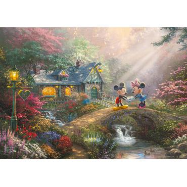 Schmidt Spiele Thomas Kinkade Studios: Mickey & Minnie in the nostalgia metal box, jigsaw puzzle (500 pieces)