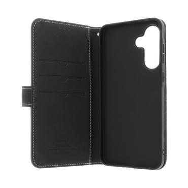 INSMAT ACCESSORIES Mobilcover - Flipetui - Sort - Ægte læder