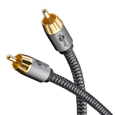 Mono RCA Cable, 5 m, Sharkskin Grey