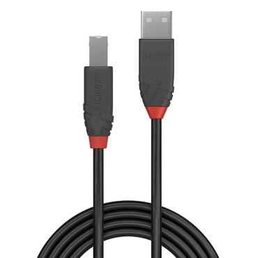 Lindy 36676 USB-kabel USB 2.0 7,5 m USB A USB B Sort