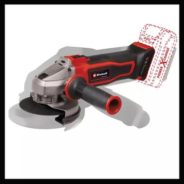 Einhell cordless angle grinder TE-AG 18/115 Q Li Solo, 18 volts (red/black, without battery and charger)