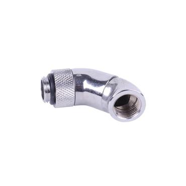 Alphacool vinklad adapter dubbel 45&deg; vridbar G1/4" ytterg&auml;nga till G1/4" innerg&auml;nga - k&oslash;lerv&auml;ske system tilslutnings adapter
