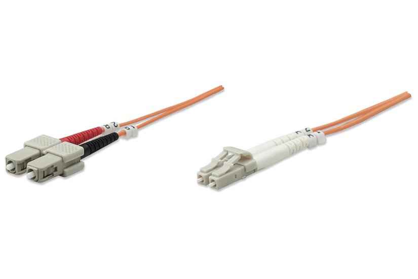 Intellinet 470377 InfiniBand og fiberoptisk kabel 2 m LC SC Orange