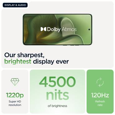 Motorola edge 60 16,9 cm (6.67") Dual SIM Android 15 5G USB Type-C 8 GB 256 GB 5200 mAh Grøn