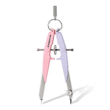 STAEDTLER Pr&auml;zisions-/Geometriezirkel Mars Comfort pastel Farbkombination pastell-pink/pastell-lavendel, - 1 St&uuml;ck (556 00-PA2)