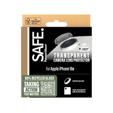 PanzerGlass SAFE. by &reg; Kameralinsebeskytter Transparent iPhone 17e | 16e