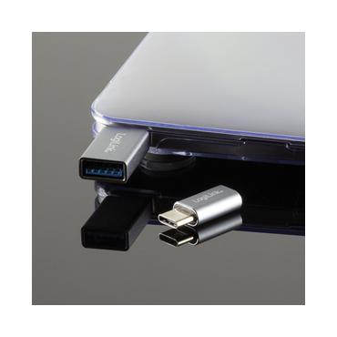 LogiLink AU0042 kabel k&oslash;nsskifter USB 3.1 type-C USB 3.0 S&oslash;lv