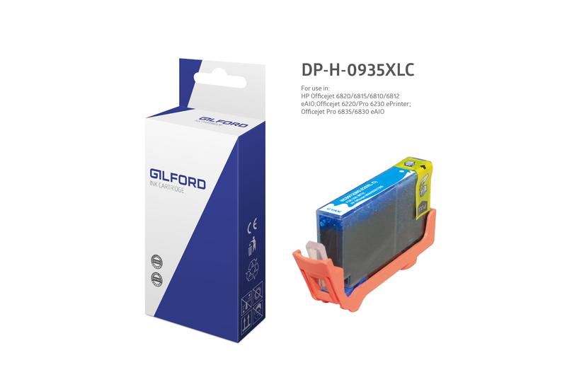 Gilford DP-H-0935XLC bl&aelig;kpatron 1 stk Kompatibel Bl&aring;