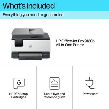 HP Officejet Pro 9120b All-in-One - multifunktionsprinter - farve