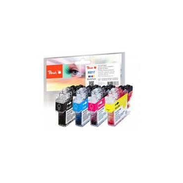 Peach PI500-238 bl&aelig;kpatron 4 stk Sort, Bl&aring;, Magenta, Gul