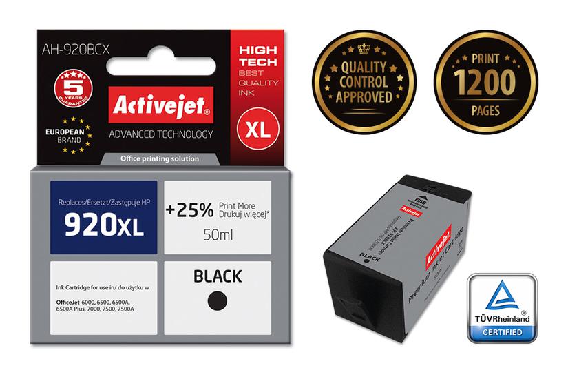 Activejet AH-920BCX Blæk (erstatning HP 920XL CD975AE; Premium; 50 ml; sort)