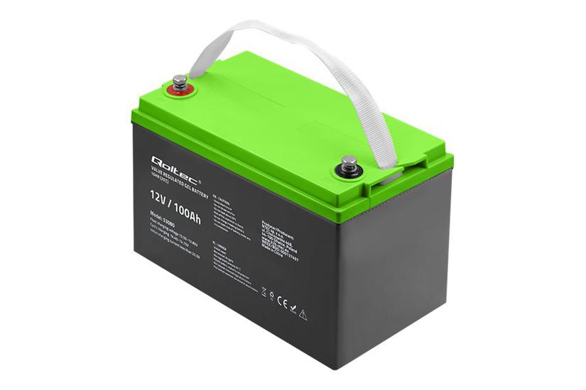 Qoltec - UPS-batteri - 12 V, 29,3 kg - gel - 100 Ah