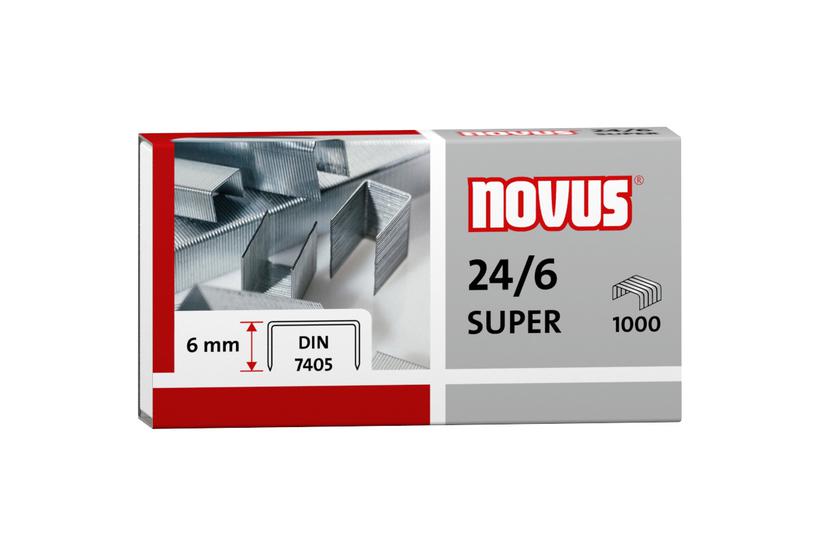 Novus Häftklamrar - 30 - DIN SUPER - 10000 klammer - Chrom