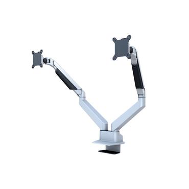 Multibrackets M VESA Gas Lift Arm Dual Side by Side ställ - justerbar arm - för 2 LCD-bildskärmar - silver