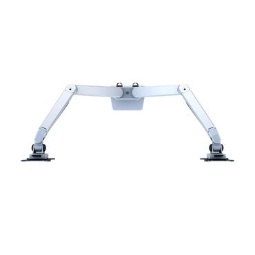 Multibrackets M VESA Gas Lift Arm Dual Side by Side ställ - justerbar arm - för 2 LCD-bildskärmar - silver