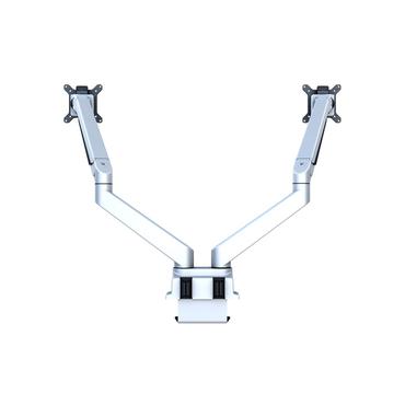Multibrackets M VESA Gas Lift Arm Dual Side by Side ställ - justerbar arm - för 2 LCD-bildskärmar - silver