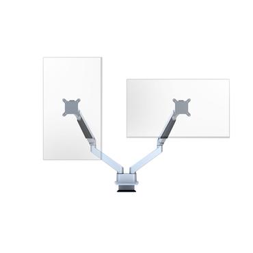 Multibrackets M VESA Gas Lift Arm Dual Side by Side ställ - justerbar arm - för 2 LCD-bildskärmar - silver