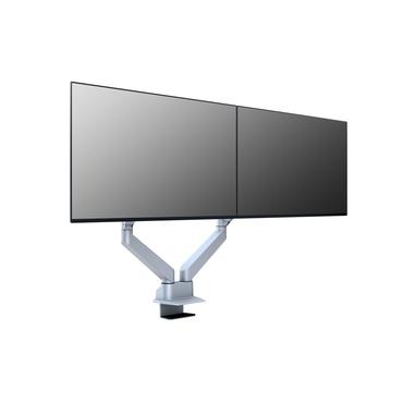 Multibrackets M VESA Gas Lift Arm Dual Side by Side ställ - justerbar arm - för 2 LCD-bildskärmar - silver
