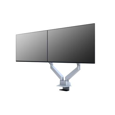 Multibrackets M VESA Gas Lift Arm Dual Side by Side ställ - justerbar arm - för 2 LCD-bildskärmar - silver
