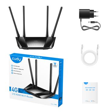 Cudy LT400 - tr&aring;dl&oslash;s router - 4G - desktop